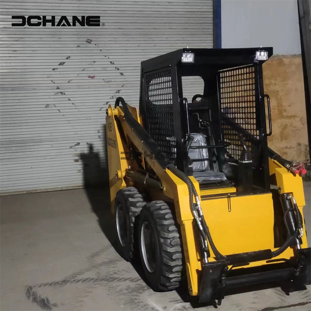 Diesel Skid Steer Mini Loader Digger China Factory Cheap Front Loader Track Drive Engine Core Component Bucket Attachment Used