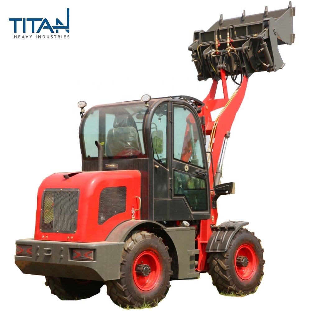 TL08 0.8 Ton High Quality Mini Wheel Loader Used Condition Featuring Front Loader Attachments Engine Motor Pump Gearbox Bearing