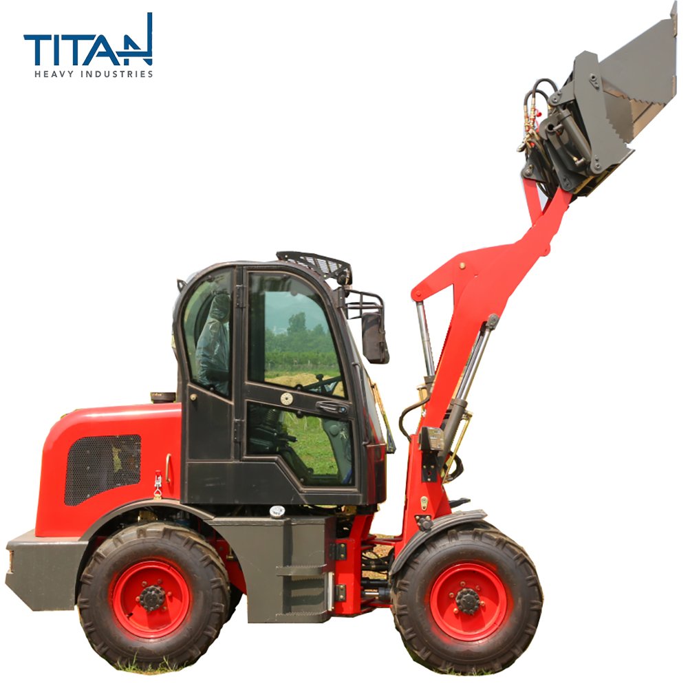TL08 0.8 Ton High Quality Mini Wheel Loader Used Condition Featuring Front Loader Attachments Engine Motor Pump Gearbox Bearing