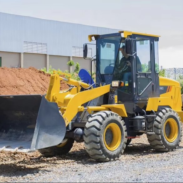 New 1 Ton Mini Wheel Loader CLG816C Small Front Loaders Tractor with Front Loader Top Brand Engine