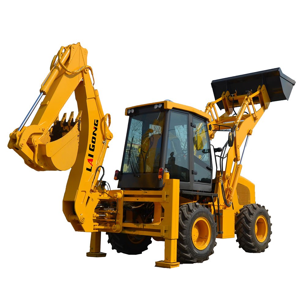 Backhoe Small Tractor Front End Loader and Backhoe Tractor YUCHAI Engine Wheel Loader Electric Battery Small Engine with Gearbox