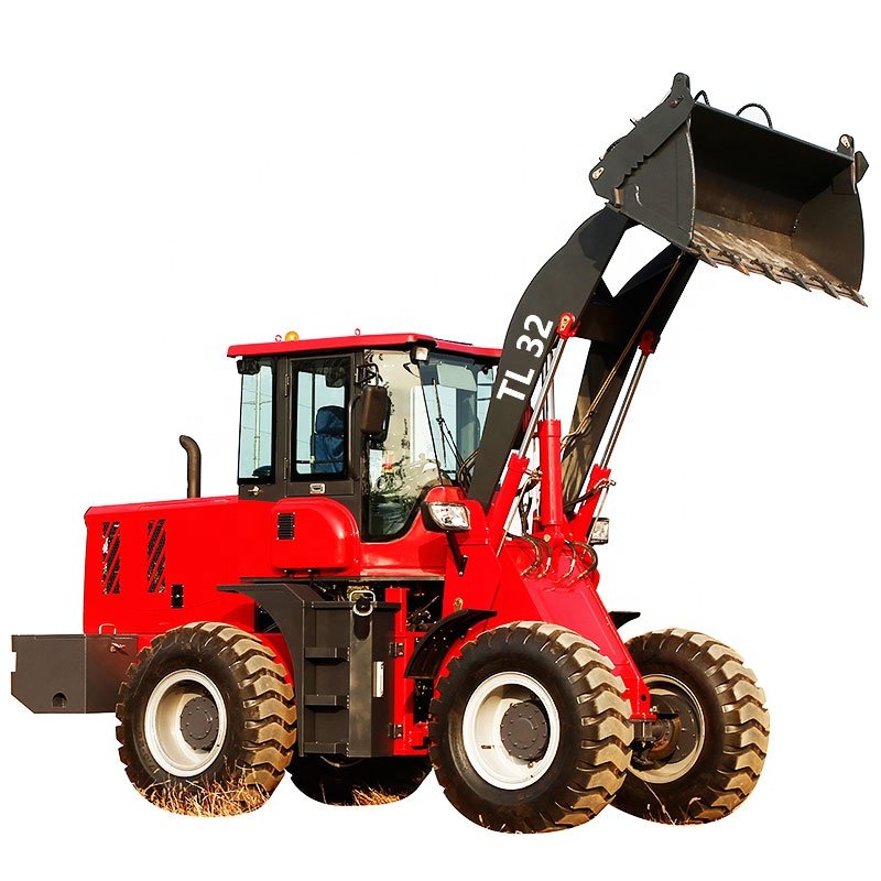 Titanhi 3.2ton 4WD Tractor Hjullastare Steel Rims Carregadora De Rodes High Quality Cheap Price Front Arm Loader with Quick Hitc