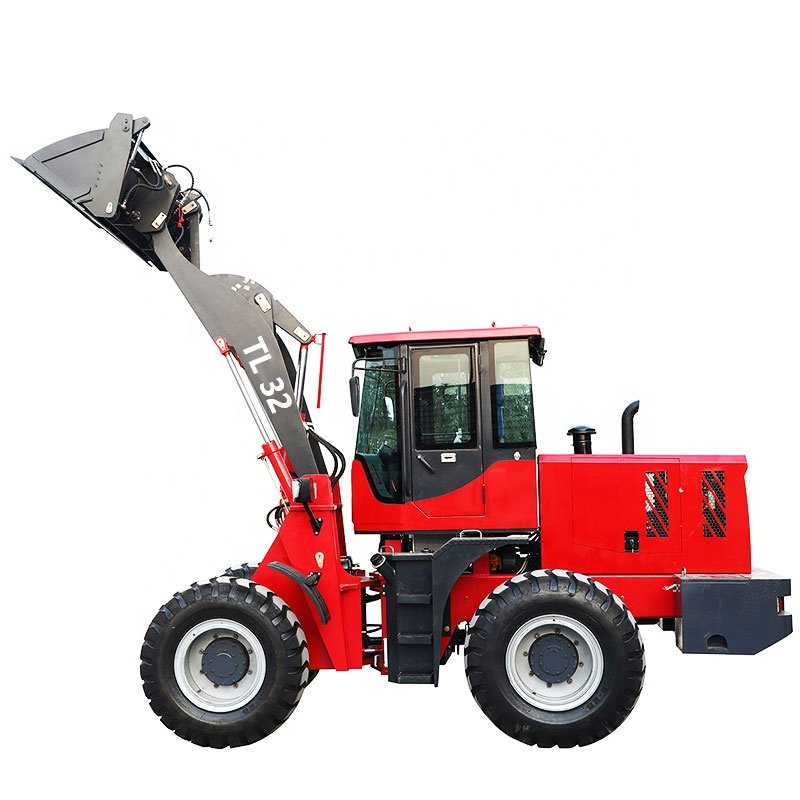 Titanhi 3.2ton 4WD Tractor Hjullastare Steel Rims Carregadora De Rodes High Quality Cheap Price Front Arm Loader with Quick Hitc