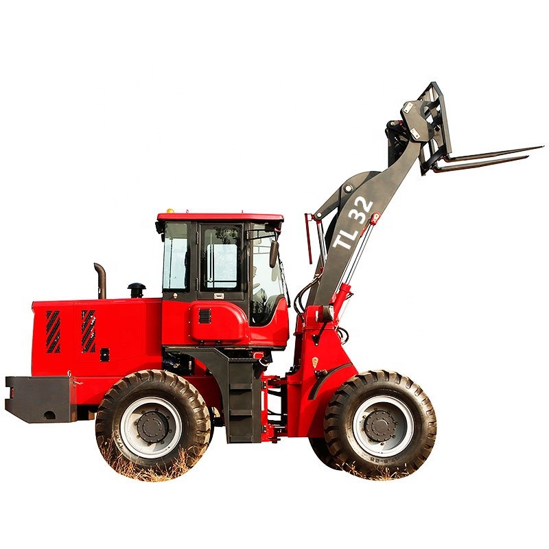 Titanhi 3.2ton 4WD Tractor Hjullastare Steel Rims Carregadora De Rodes High Quality Cheap Price Front Arm Loader with Quick Hitc
