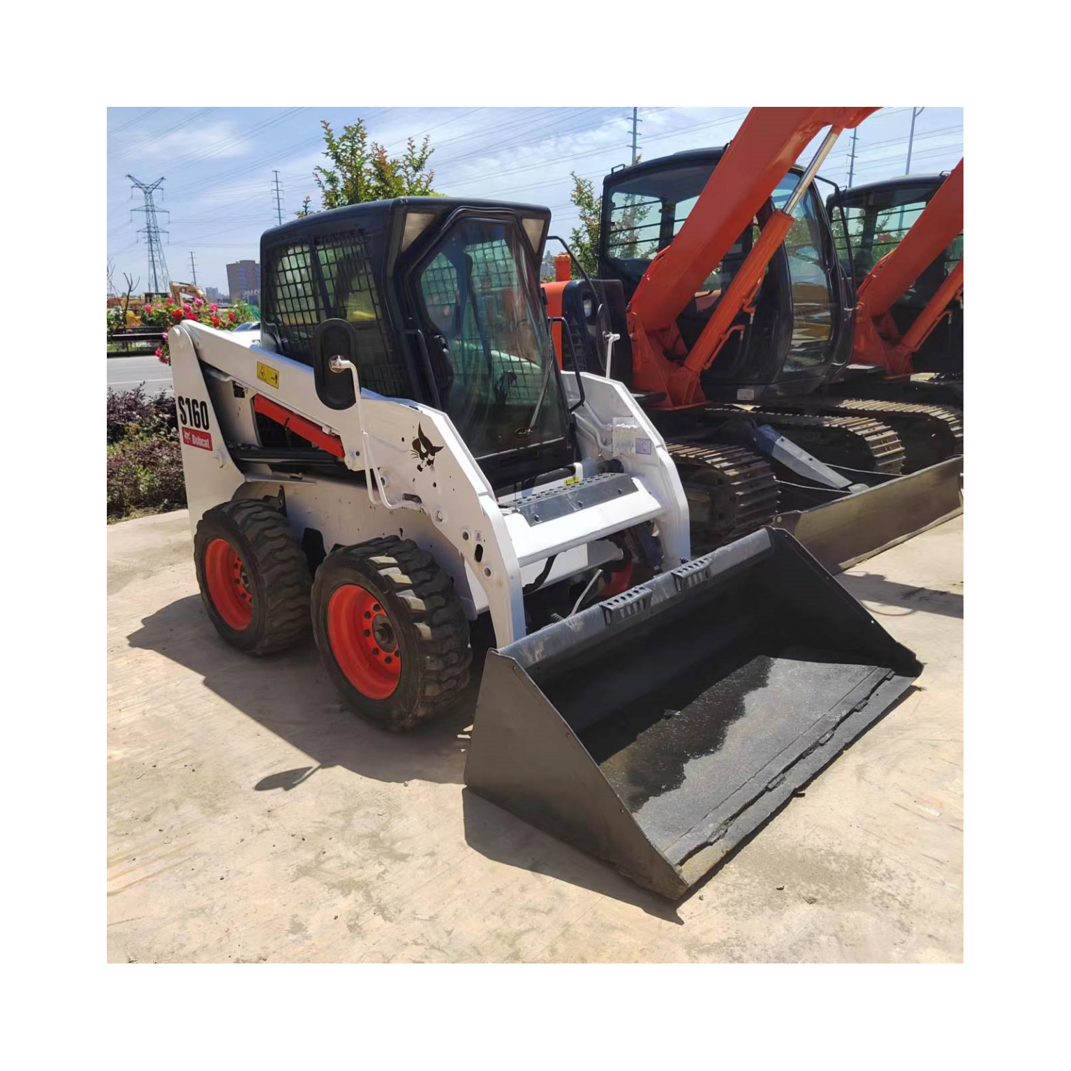 Used Mini skid steer price origin of UK loader good condition BOBCAT S160 Hot sell Wheel Loaders