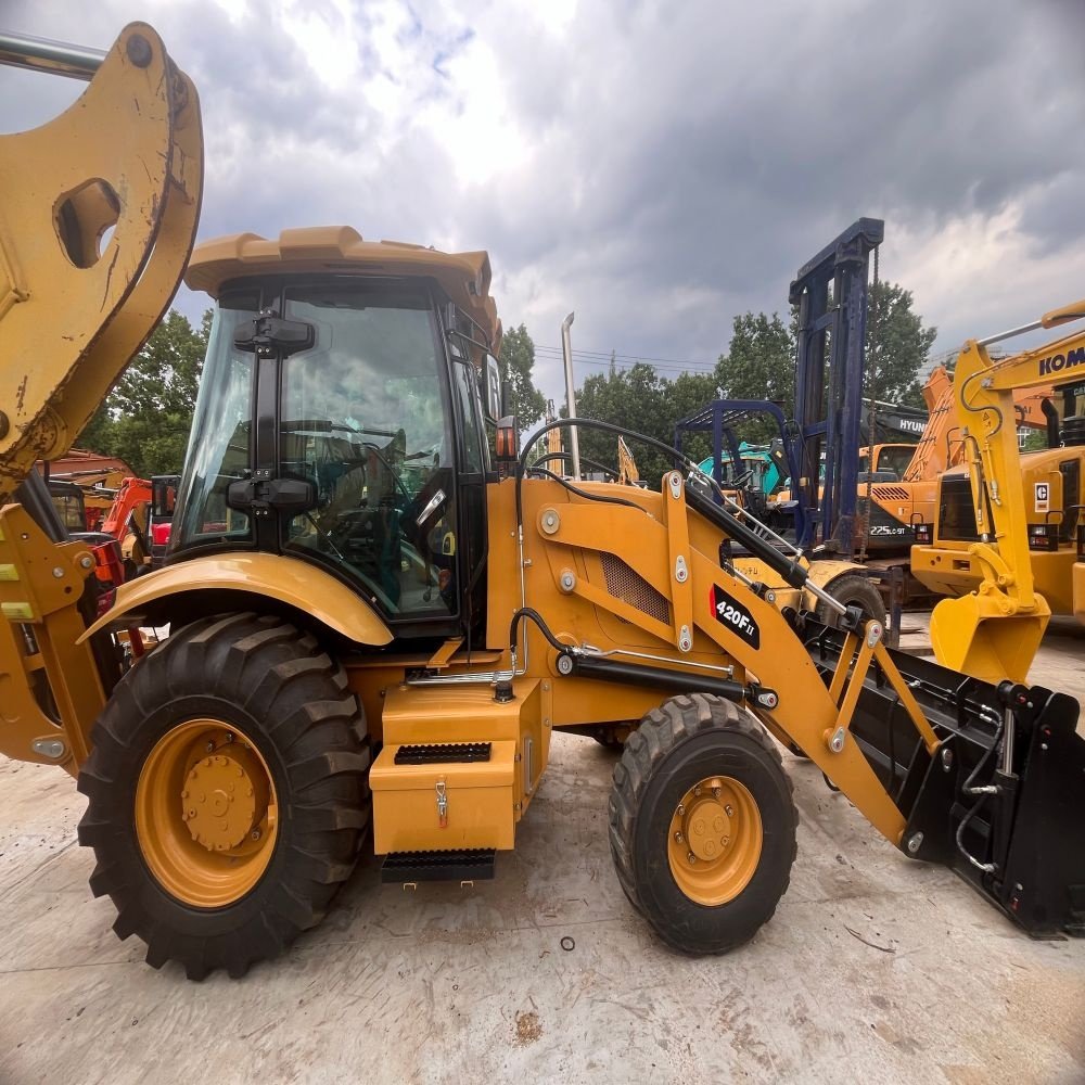 Used Caterpillar 416E 420F 420F2 Backhoe Loader 3 Ton Rated Load Front Loader Motor Pump Engine Key JCB John Deere Caterpillar