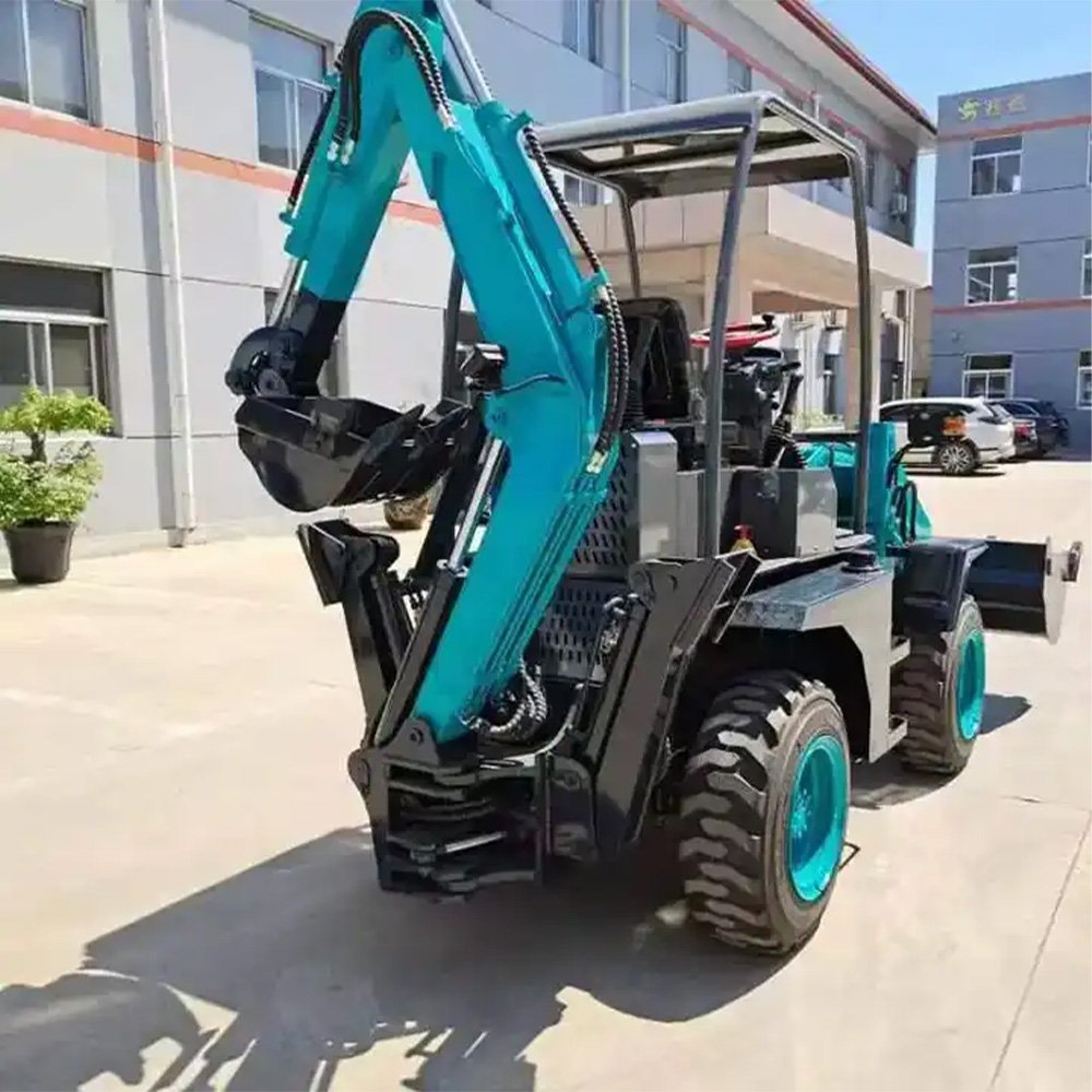  Large Mini Retroexcavadora Farm Tractor Backhoe Excavator Loader 4x4 Backhoe