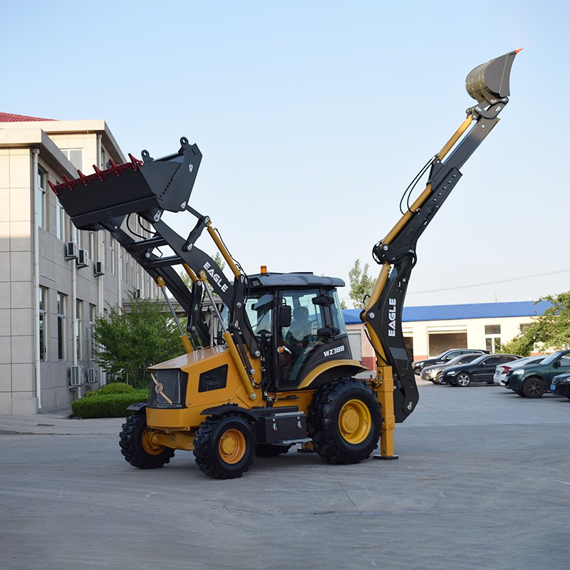 Cheap Price Diesel CE Epa Engine Wz388 Backhoe Loader Tractor With Backhoe Front Loader And Backhoe Digger