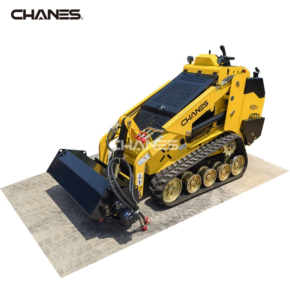 Diesel Mini Skid Steer Loader Kubota Perkins Yanmar Engine OEM Logo Joystick Control Track Bucket Danfoss Pump CE EPA Certified