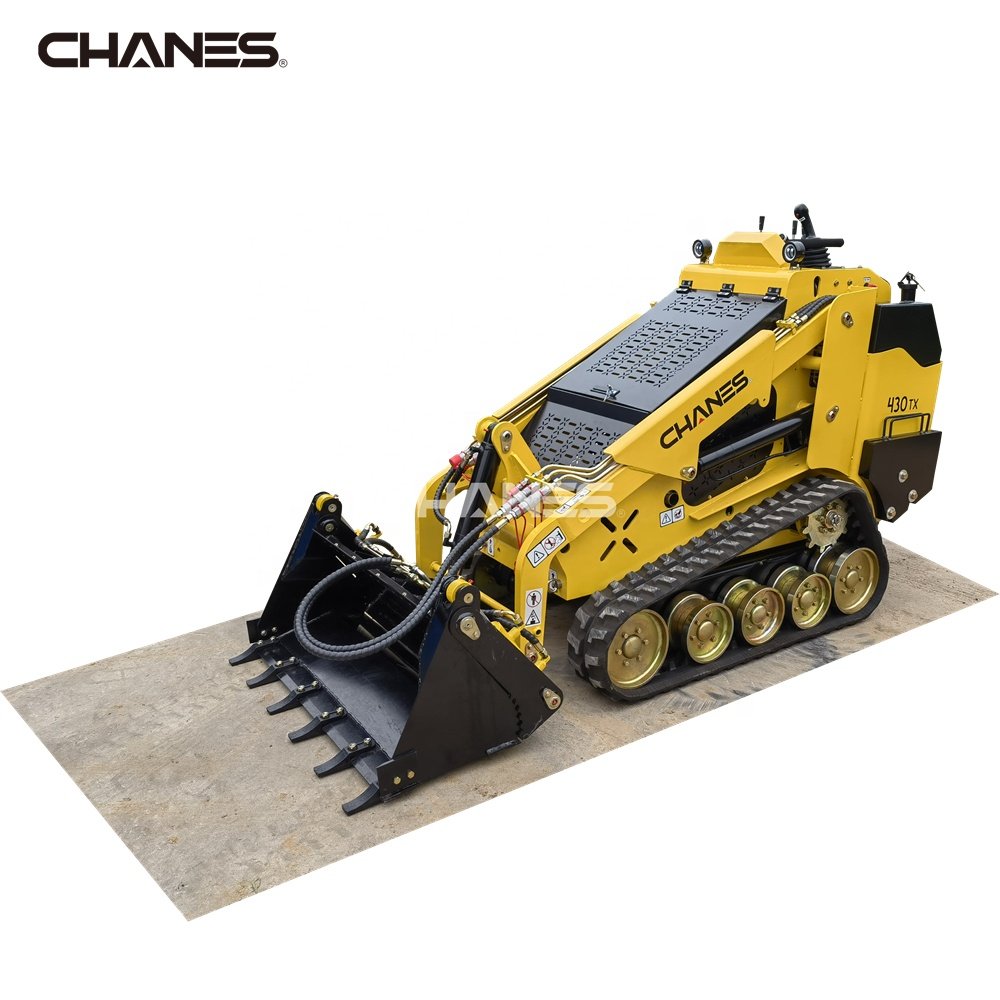 Diesel Mini Skid Steer Loader Kubota Perkins Yanmar Engine OEM Logo Joystick Control Track Bucket Danfoss Pump CE EPA Certified
