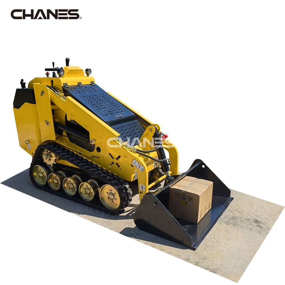 Diesel Mini Skid Steer Loader Kubota Perkins Yanmar Engine OEM Logo Joystick Control Track Bucket Danfoss Pump CE EPA Certified