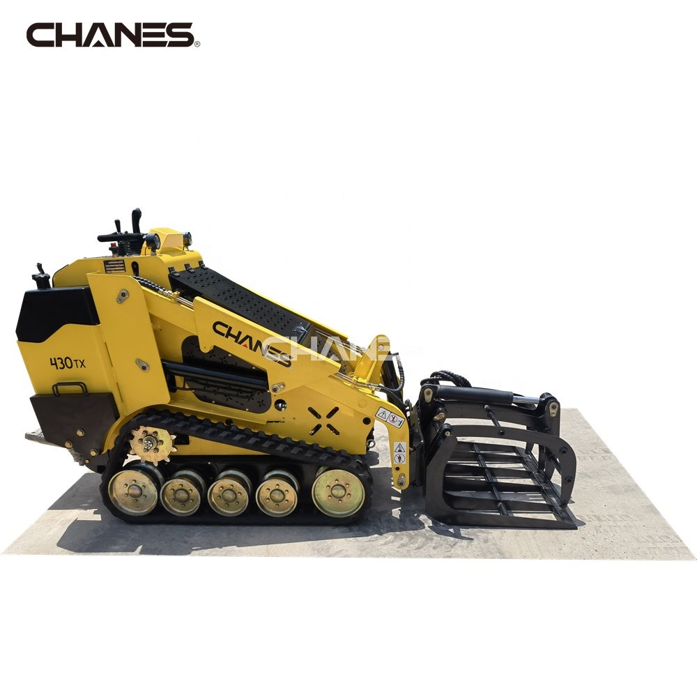 Diesel Mini Skid Steer Loader Kubota Perkins Yanmar Engine OEM Logo Joystick Control Track Bucket Danfoss Pump CE EPA Certified