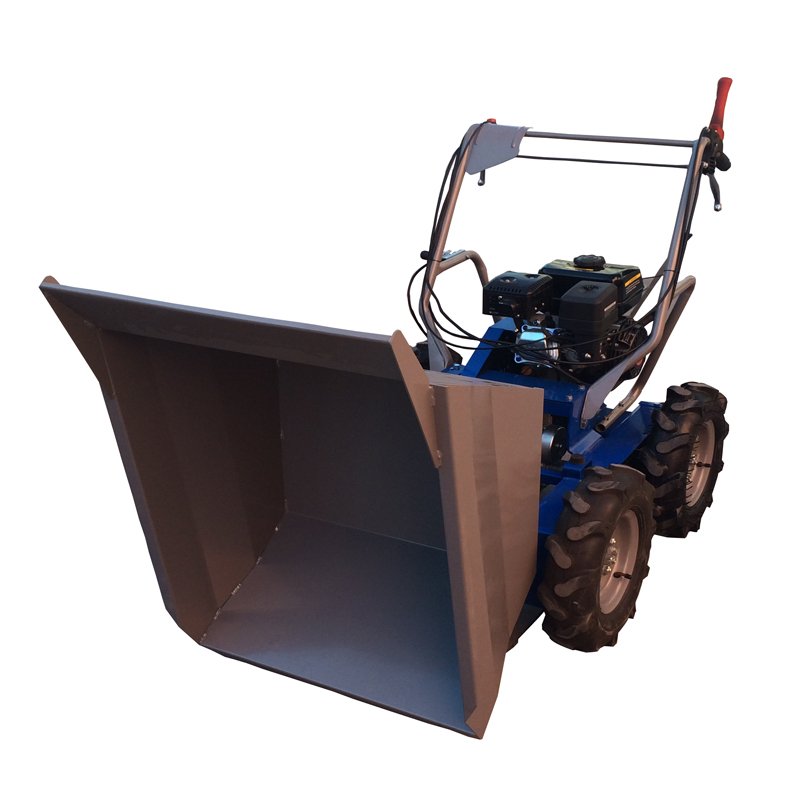 New Multifunctional Right Hand Mini Dumper Hydraulic Power Garden Wheelbarrow Diesel Track Farming Bucket Engine Motor