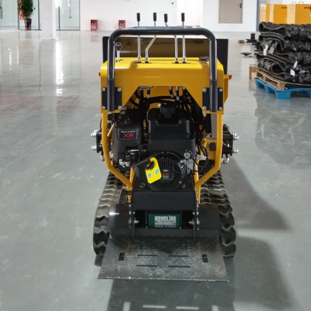 800kg Hydraulic Crawler small Mini Dumper 1ton dumper mini transporter Construction garden mini track dumper
