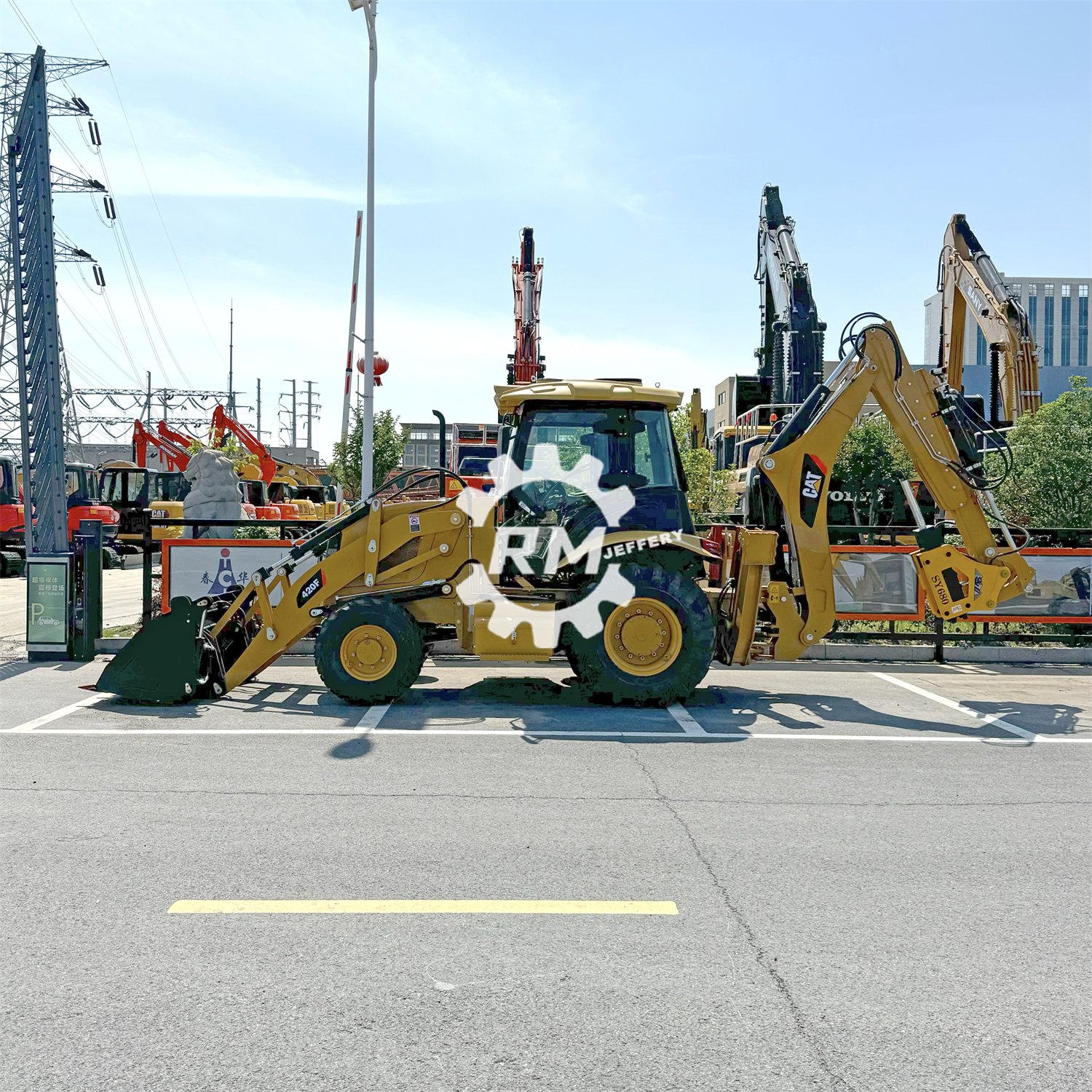Japan caterpillar used CAT420F backhoe loader in stock low price high quality secondhand cat 420f backhoe loader
