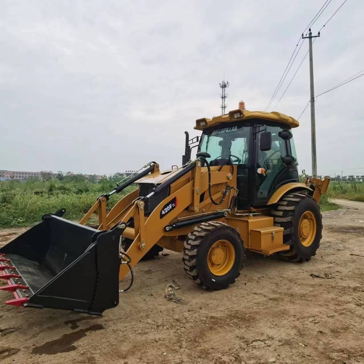 Used USA CAT 420F backhoe loader used cat backhoe 420F