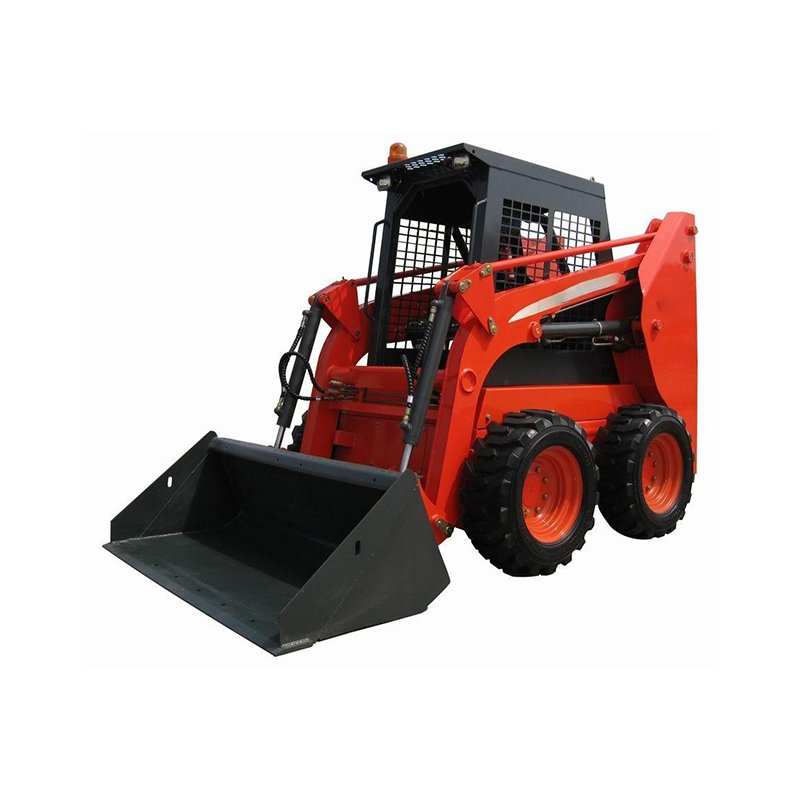 Diesel Engine Skid Steer Loader 650Kg Capacity Mini Wheel Track Backhoe Loader featuring Retail Applicable Motor Gearbox Pump