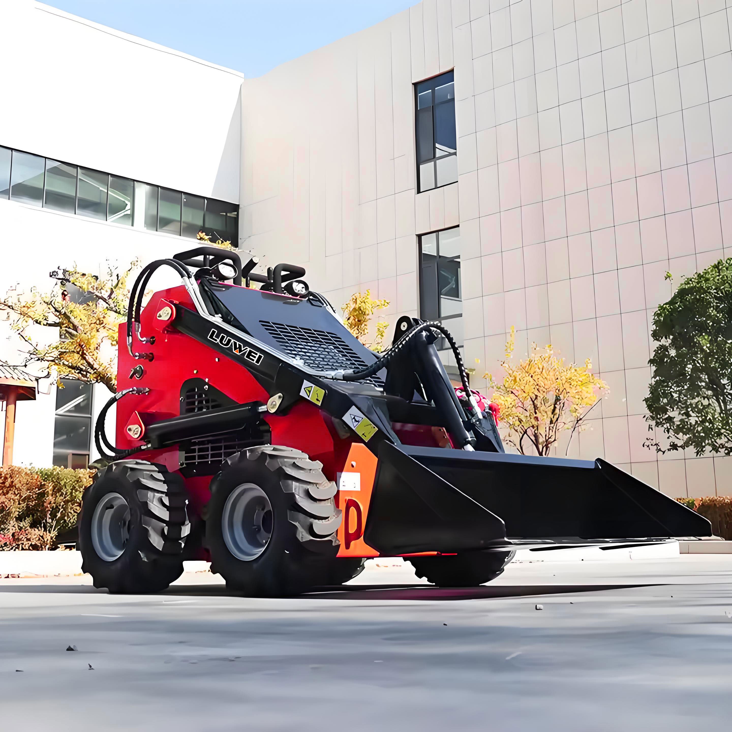 Mini Skid Steer Loader Cheap LW-420 Wheel Loader Mini Cargo Farm CE EPA Engine Compact Skid Steer Diesel Loaders