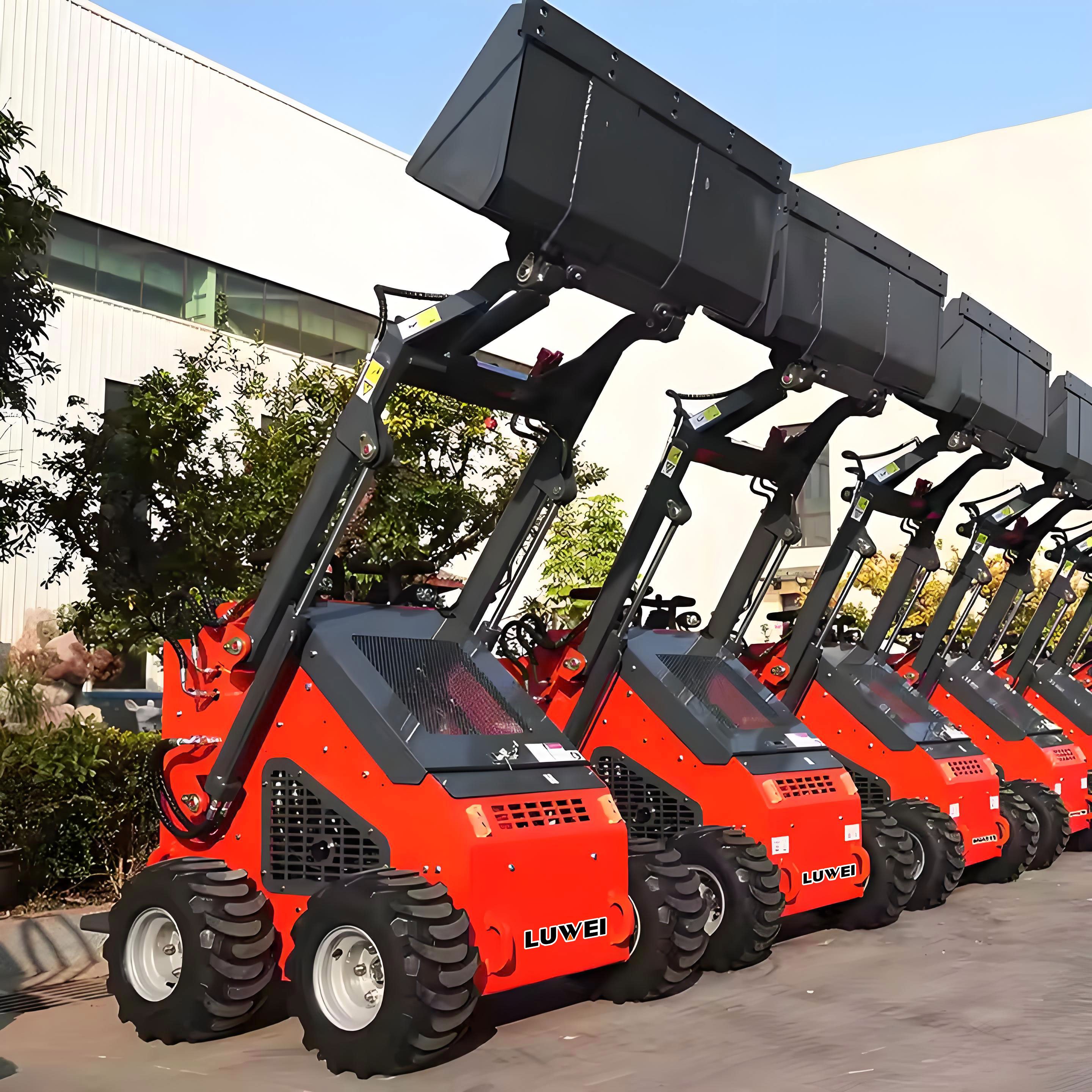 Mini Skid Steer Loader Cheap LW-420 Wheel Loader Mini Cargo Farm CE EPA Engine Compact Skid Steer Diesel Loaders