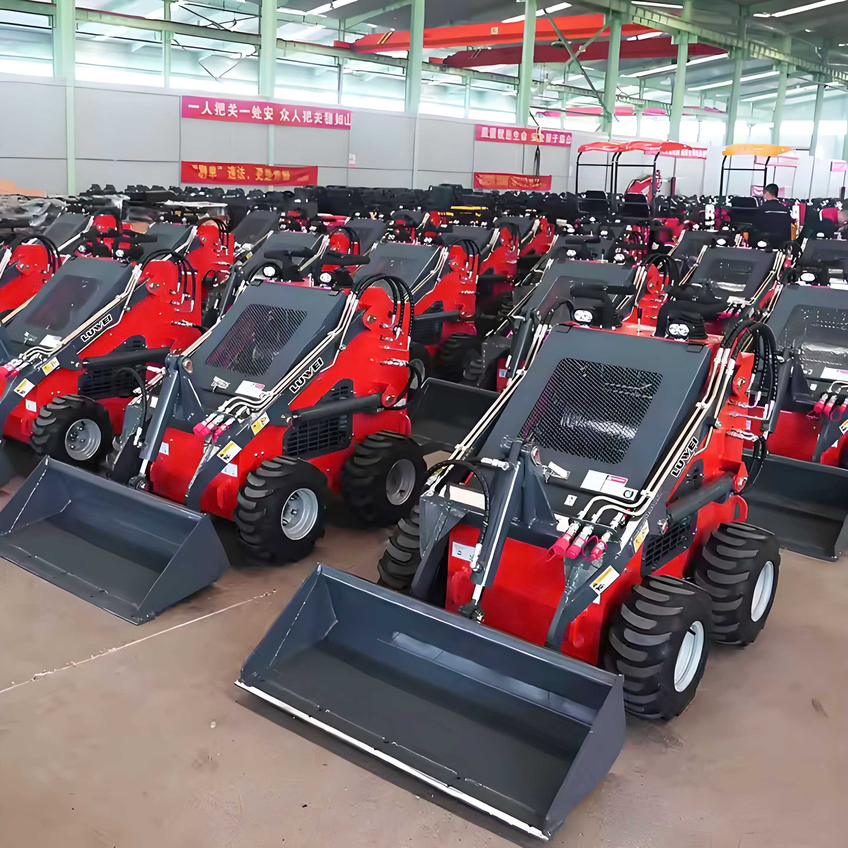 Mini Skid Steer Loader Cheap LW-420 Wheel Loader Mini Cargo Farm CE EPA Engine Compact Skid Steer Diesel Loaders