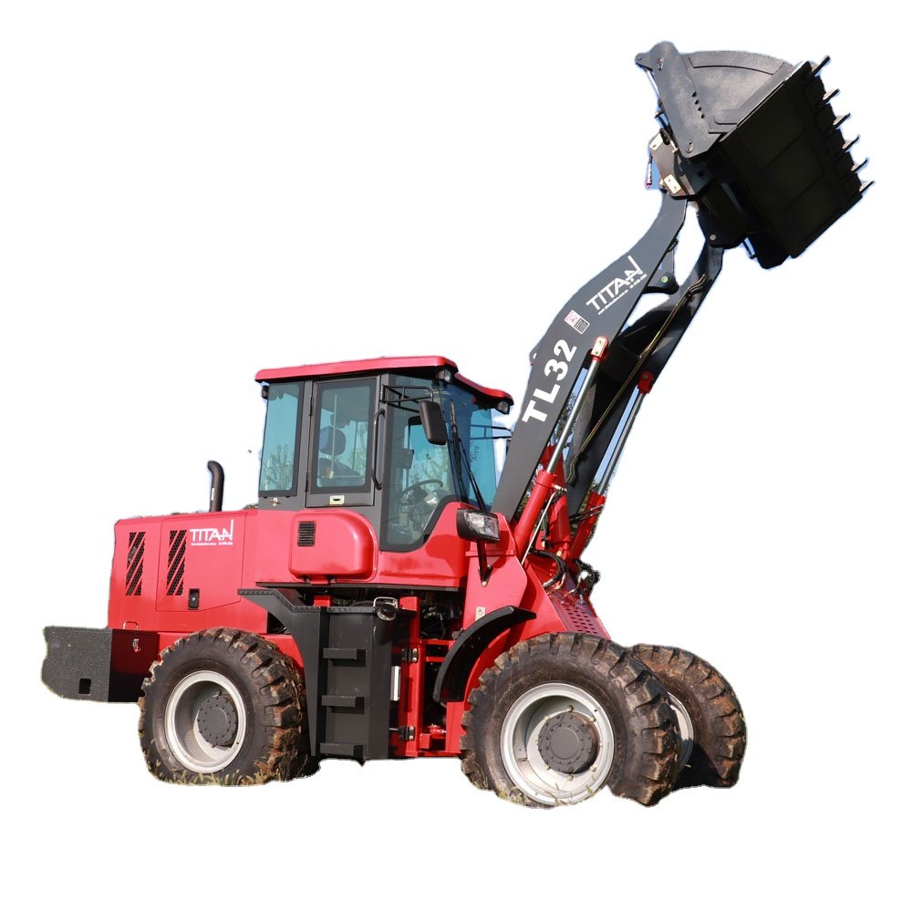 Chinese Titan Brand Mini Front-End Wheel Loader TL20 8 Ton Retail Loader Used Engine Motor Pump Gearbox Bearing PLC Included