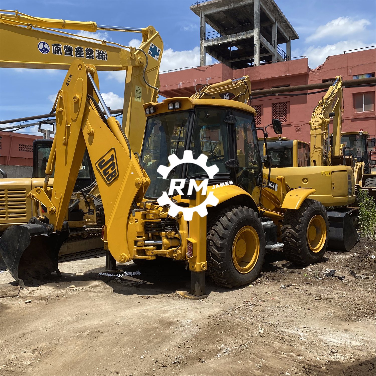 Used JCB Backhoe Loader JCB Secondhand JCB4CX Wheel 8TON Used Backhoe Excavator Loader JCB3CX JCB4CX Construction Machinery