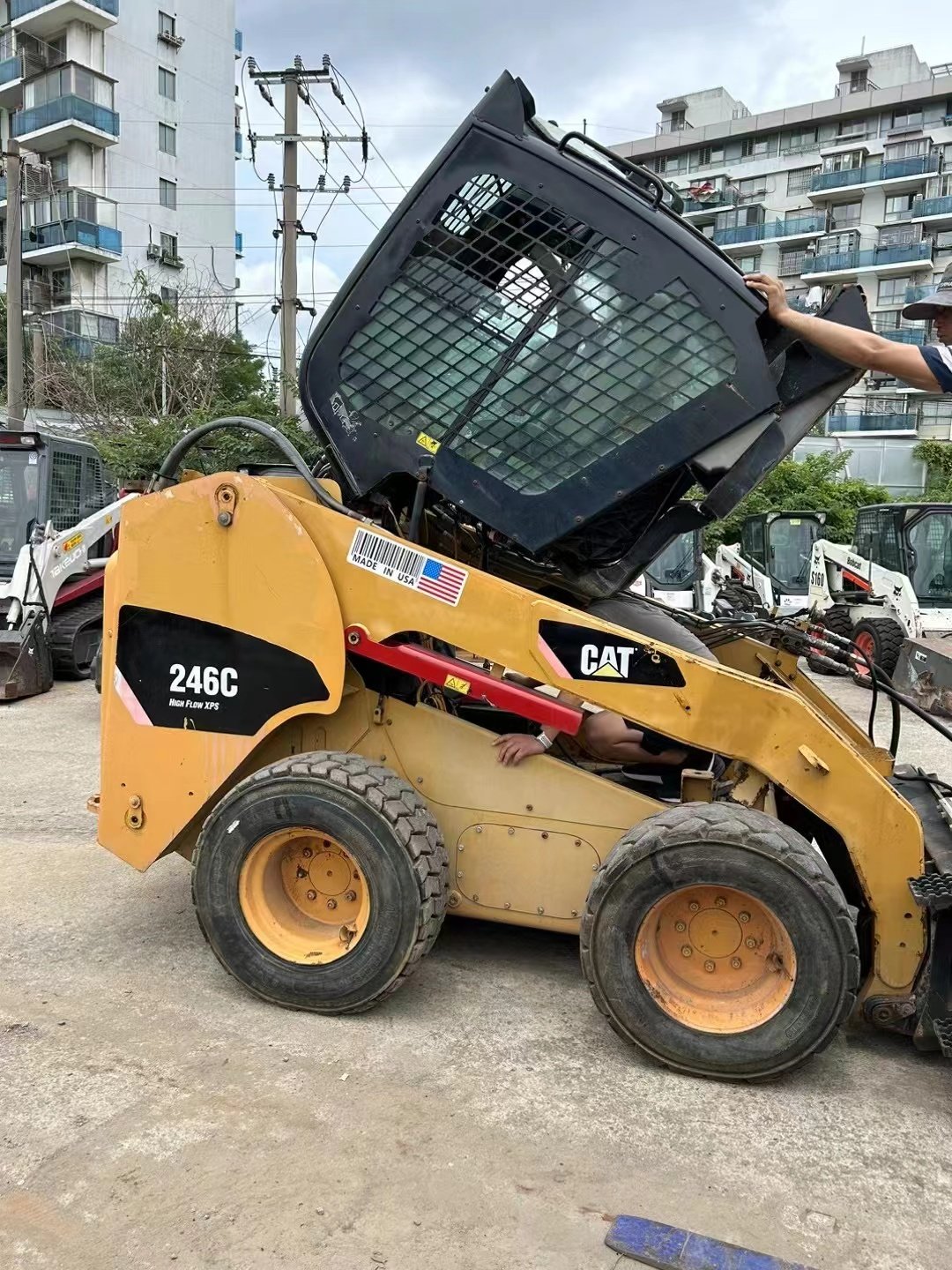 Good Selling Used CAT246C Skid Steer Loader Wheel Skid Steer Loader