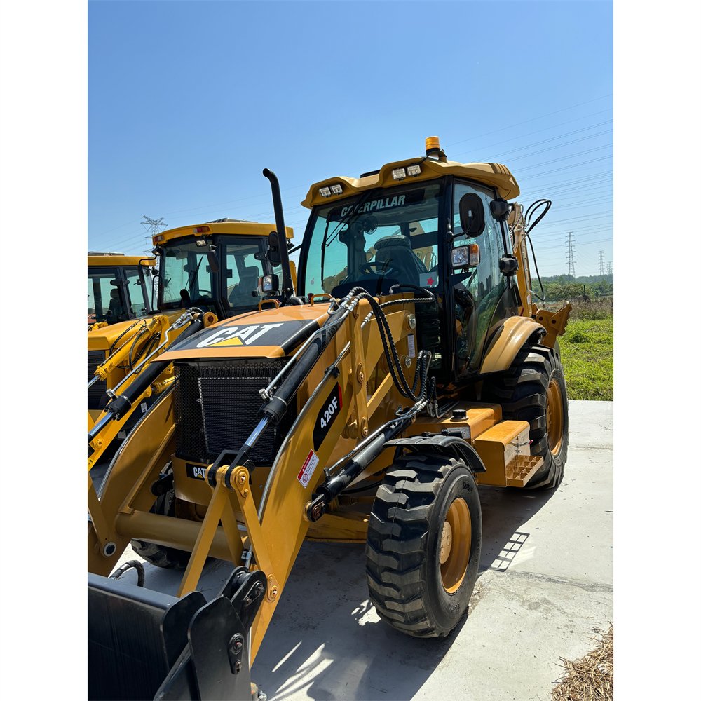 Low price backhoe loader used caterpillar cat 416e 420e 420f 430f tractor with backhoe and front loader