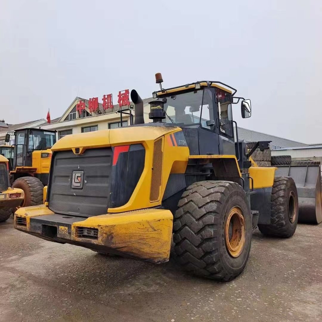 7 Ton Heavy Wheel Loader CLG870H Used Front End Skid Steer Mini Loader with Core Bobcat & JCB Components Engine Pump Motor