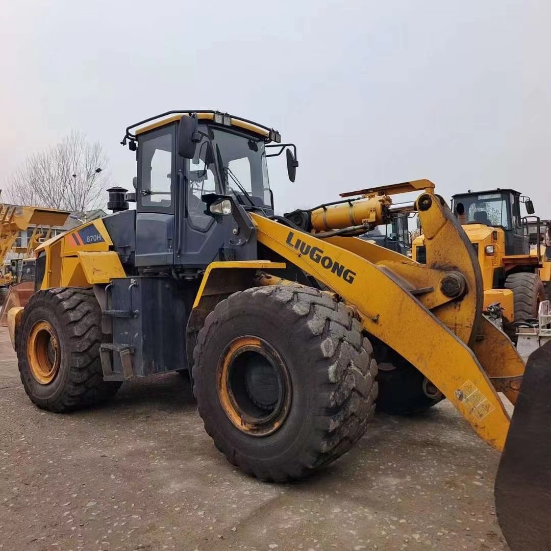 7 Ton Heavy Wheel Loader CLG870H Used Front End Skid Steer Mini Loader with Core Bobcat & JCB Components Engine Pump Motor