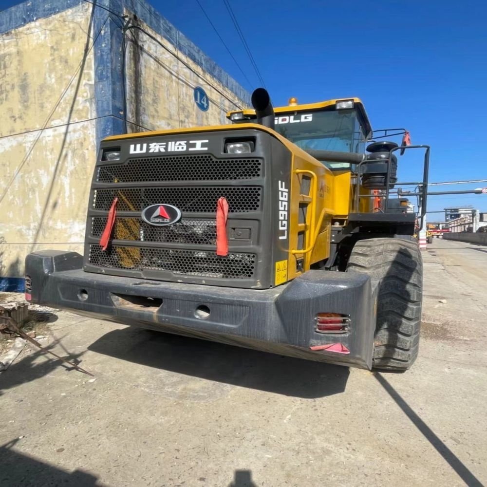 90% New SDLG LG956F Wheel Loader 5 Ton Capacity Motor Pump Engine Similar Caterpillar CAT966H Chinese Kaixiao Machinery Front
