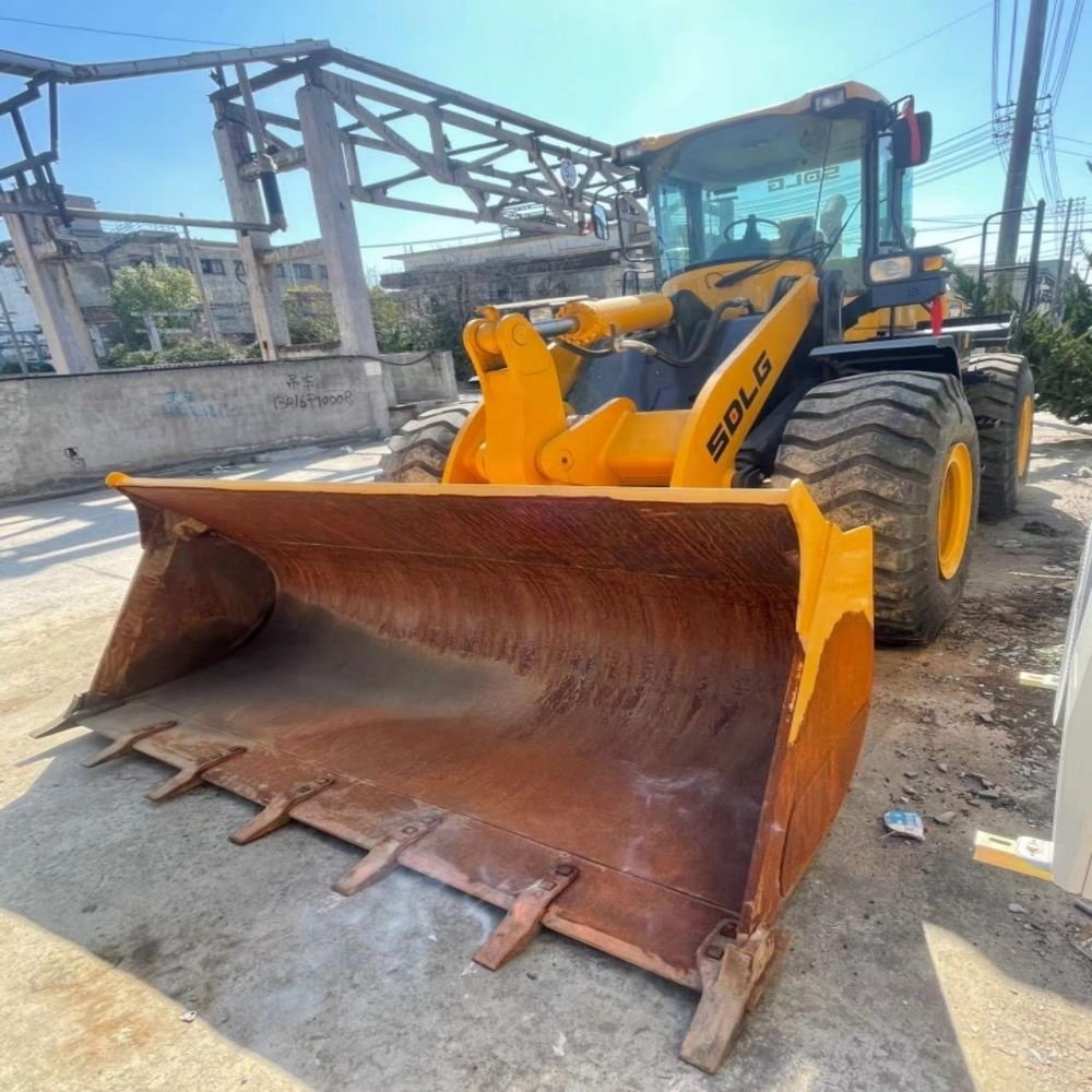 90% New SDLG LG956F Wheel Loader 5 Ton Capacity Motor Pump Engine Similar Caterpillar CAT966H Chinese Kaixiao Machinery Front