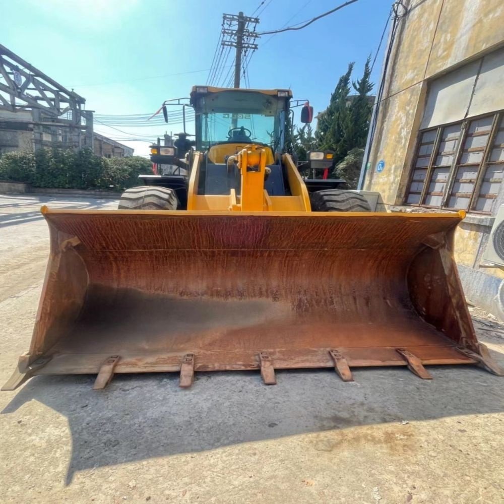 90% New SDLG LG956F Wheel Loader 5 Ton Capacity Motor Pump Engine Similar Caterpillar CAT966H Chinese Kaixiao Machinery Front