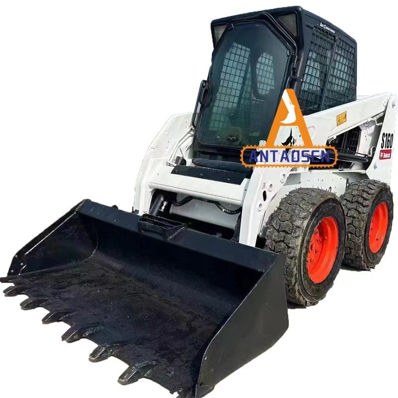 Wholesale 2023 Japan Used Original Skid Steer Loaders BOBCAT S160 for sale second hand bobcat S160 wheel Skid Steer Loaders