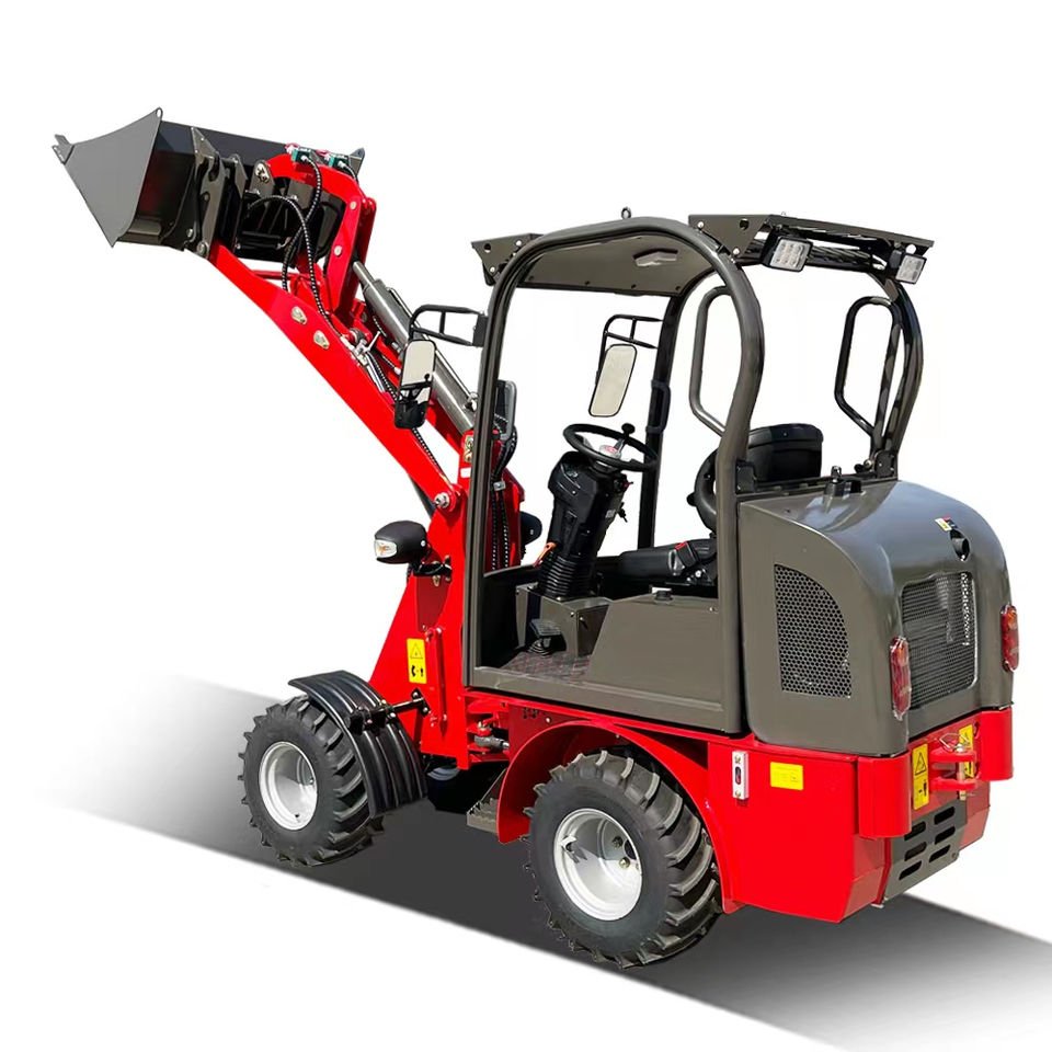 Hot Sale 500kg 1 ton mini wheel loader 4x4 electric Diesel small wheel loader for sale
