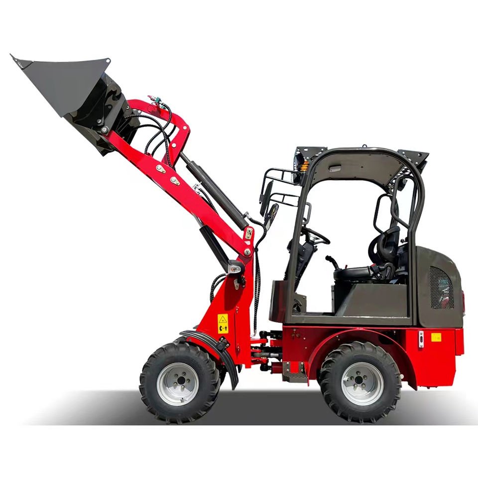 Hot Sale 500kg 1 ton mini wheel loader 4x4 electric Diesel small wheel loader for sale