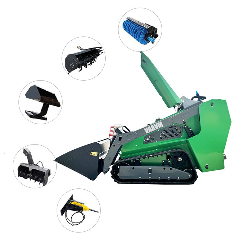 Chinese Tracked Backhoe Loader With EPA Engine Backhoes And Front End Loader For Sale