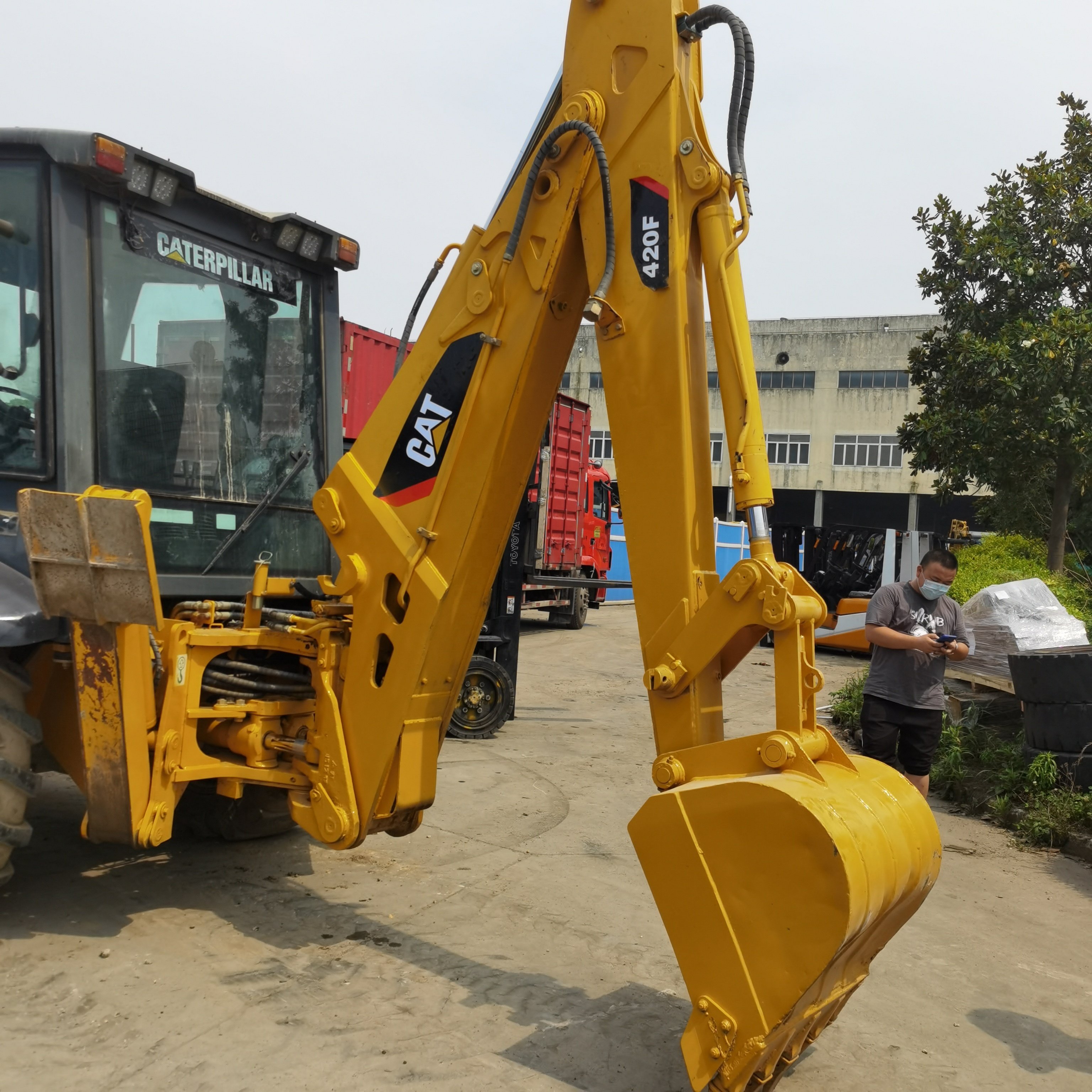 cheap cat 420F used tractor loader backhoe