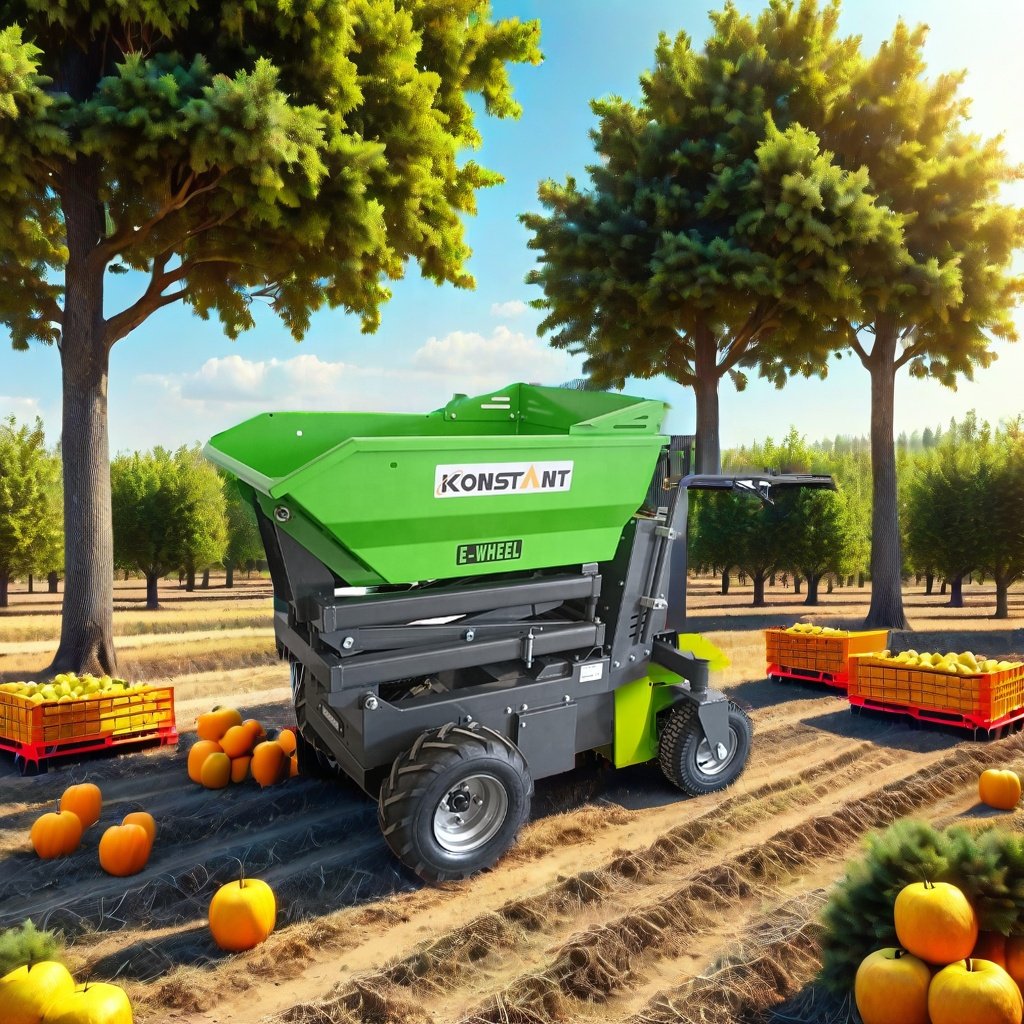 KONSTANT Power Mini Dumper with Hydraulic Lifting 500kg Capacity Electric Steering Wheel Barrow Retail Industries-New Condition