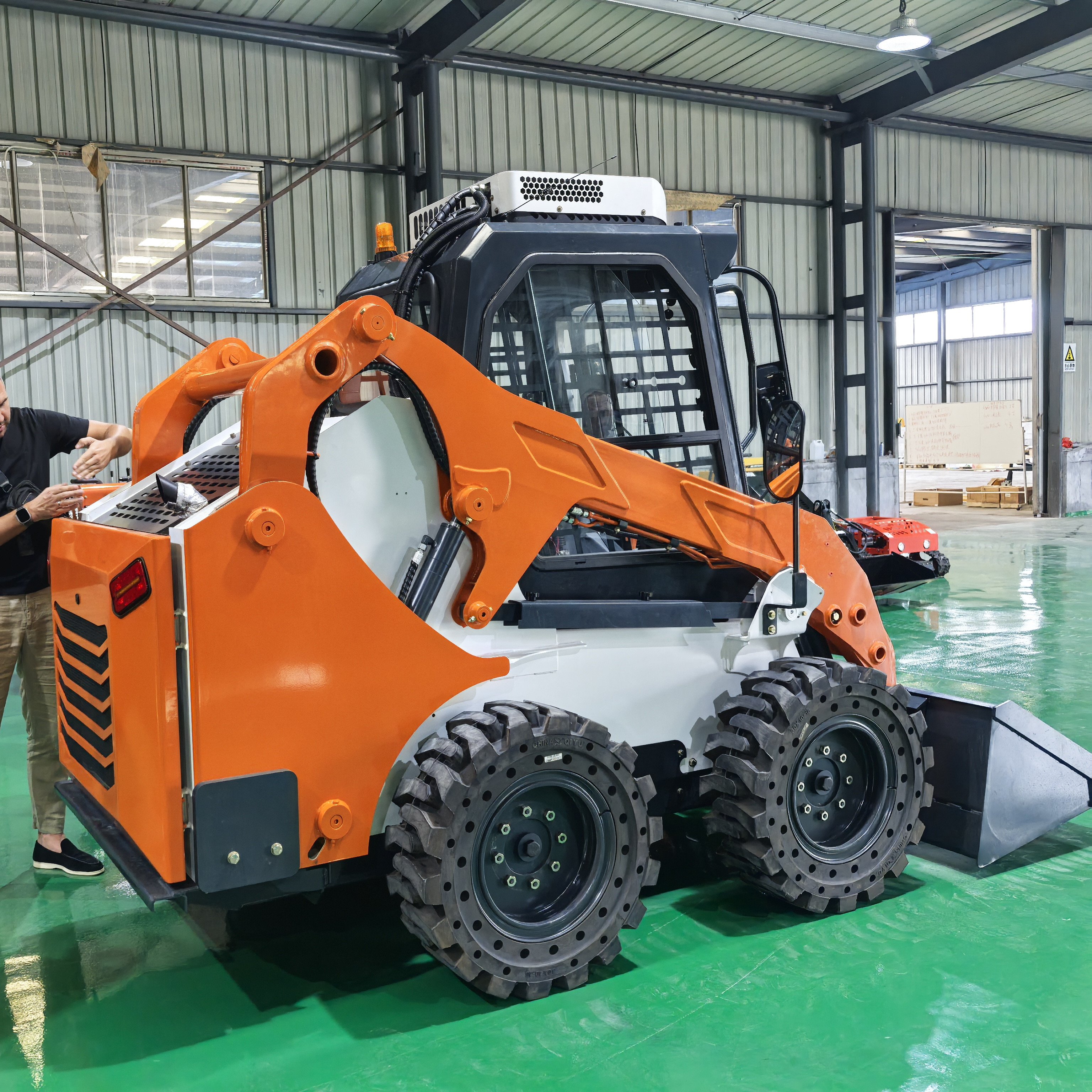 Factory Supply Full-Hydraulic Mini Skid Steer Loader Earth Auger Used/ New Mini Wheel Loader for Skid-Steer Loader