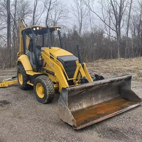 80% New Second Hand Wheel Cat 420 Loader Excavator Digger 4*4 Cat Backhoe Loader Used