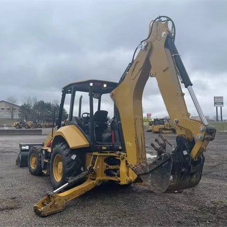 80% New Second Hand Wheel Cat 420 Loader Excavator Digger 4*4 Cat Backhoe Loader Used