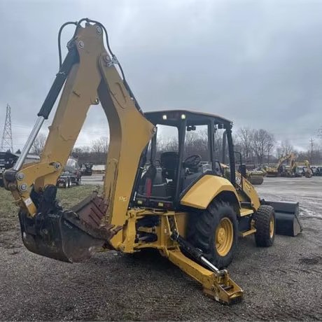 80% New Second Hand Wheel Cat 420 Loader Excavator Digger 4*4 Cat Backhoe Loader Used