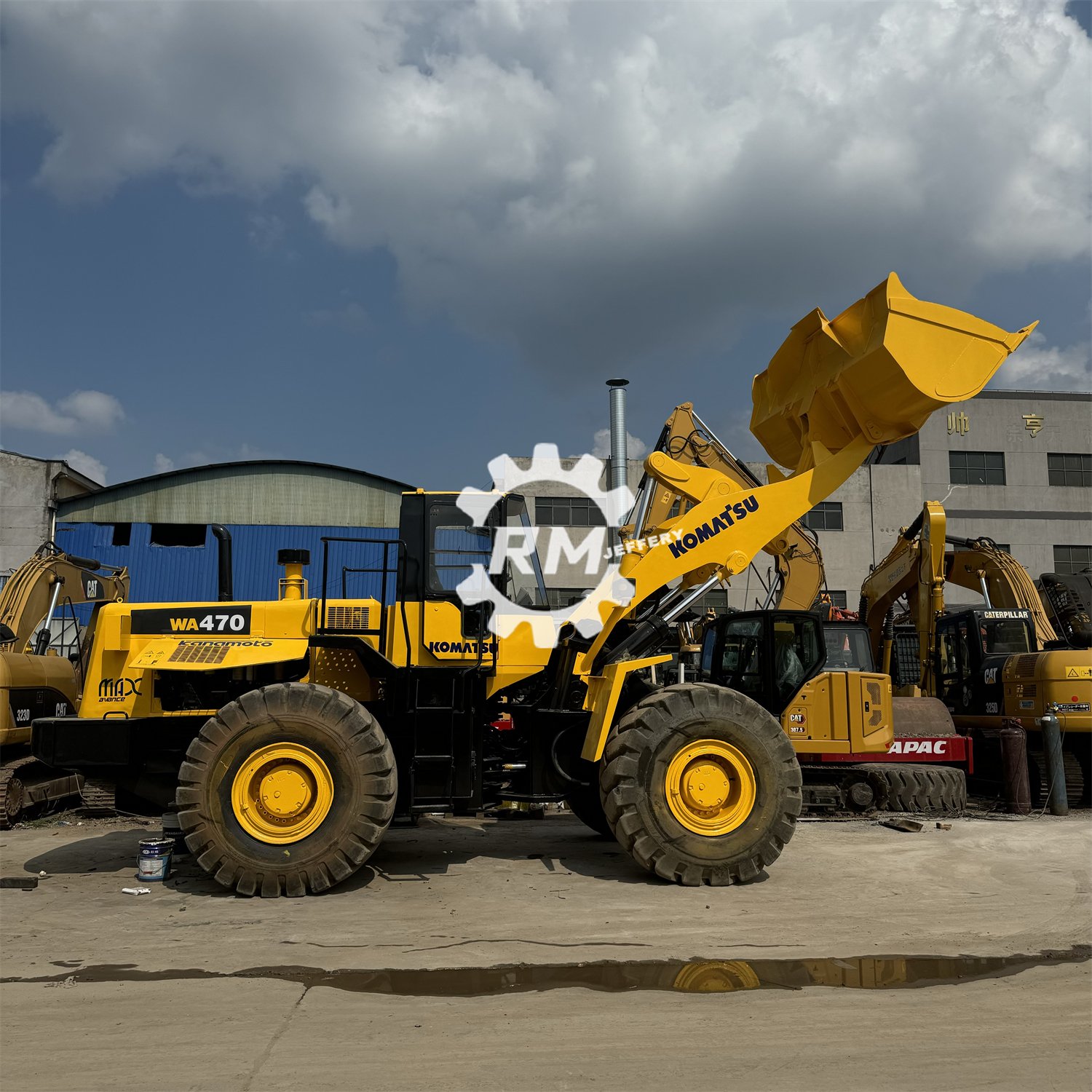 Japan import used loader Komatsu WA470 wheel type strong power second hand powerful wa450 wa380 wa320 with original parts