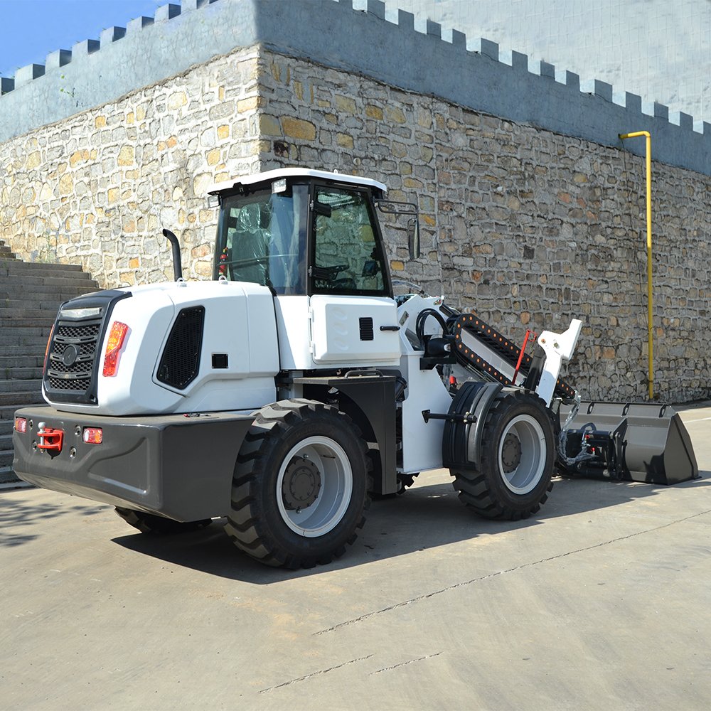 2 Ton Mini Telescopic Front Loader CE/ISO Certification New Used Cummins Engine 4x4 Wheel Drive Gearbox Pump Bucket Accessories