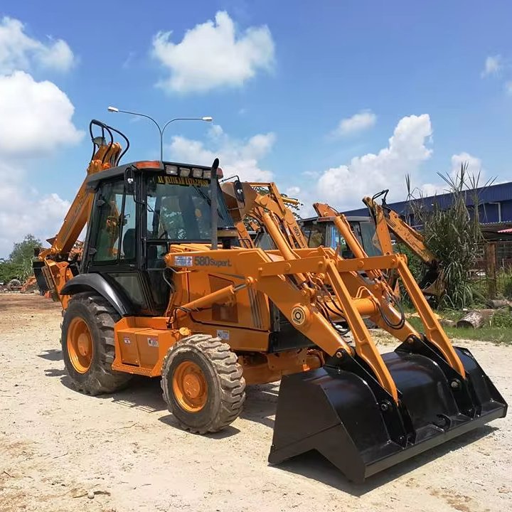 used case 580M Wheel Loader Backhoe Low price For Sale/ used case 580 backhoe loaders wheel loader