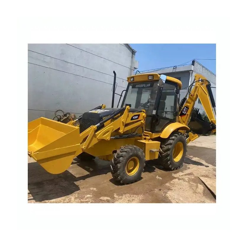 Good Condition USA CAT 420F Used Backhoe Loader Caterpillar 420F Loader Backhoe