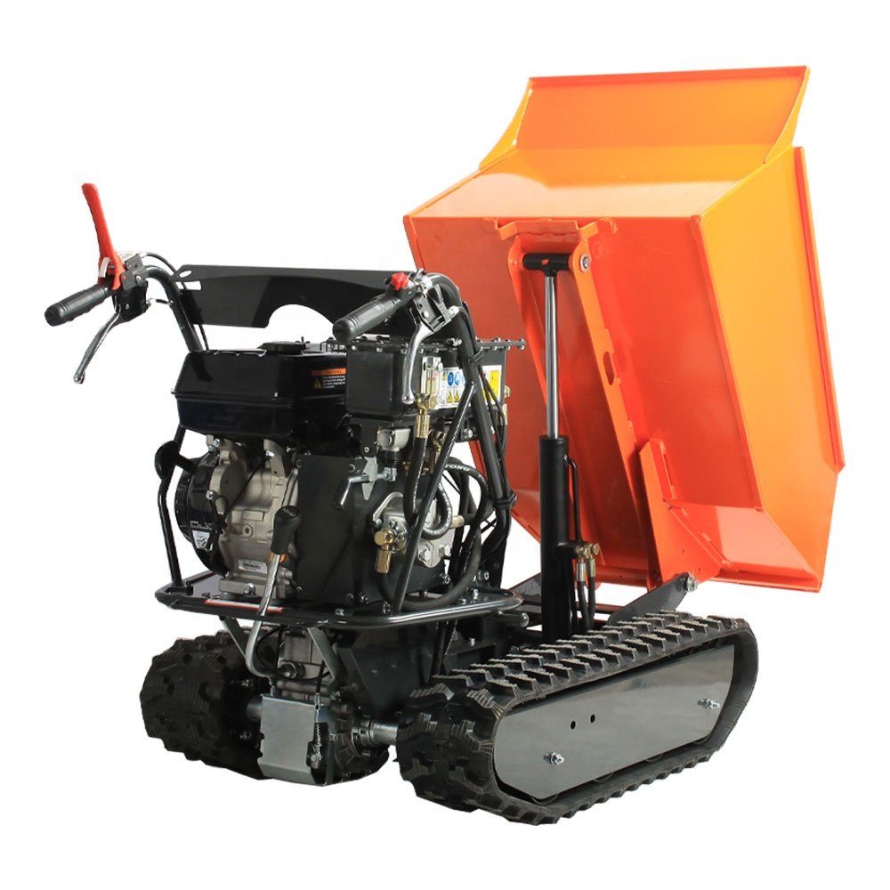 Rima Best Selling Mini Dumper Easy Operated Steel Track Gasoline Engine Backhoe Loader Front Loader Skid Steer Loader Used