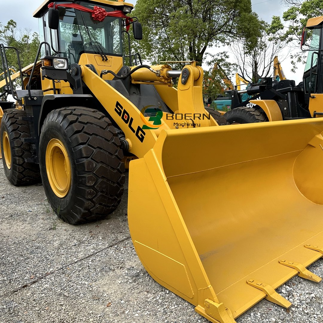 low price construction machinery used chinese made 5ton front end loader SDLG L956 L958