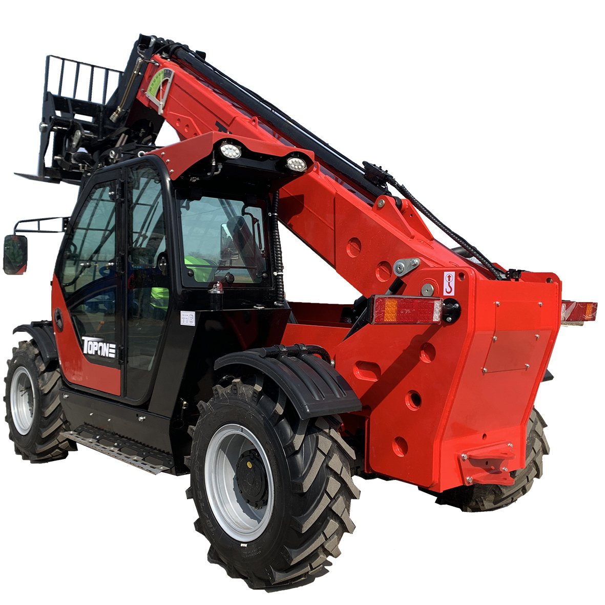 telehandler construction equipment TOPONE telehandler with 7m lifting height telescopic forklift 4WD wheel loader